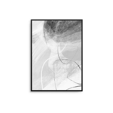 Grey Modern Abstract I - D'Luxe Prints
