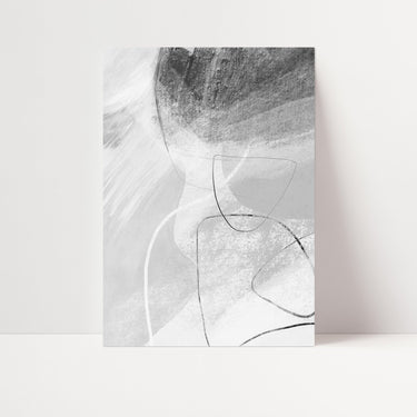 Grey Modern Abstract II - D'Luxe Prints