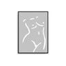 Grey Nude Lines - D'Luxe Prints