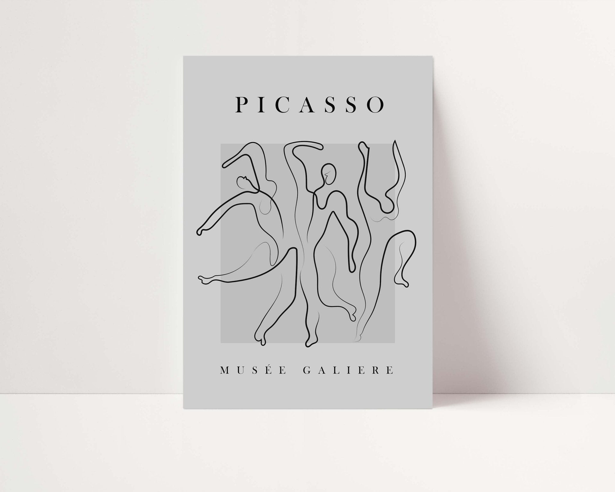 Grey Picasso Dance Poster - D'Luxe Prints