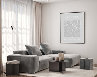 Grey Picasso Dance Poster - D'Luxe Prints