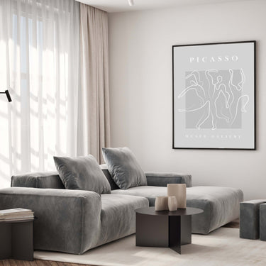Grey Picasso Dance Poster - D'Luxe Prints