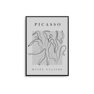 Grey Picasso Dance Poster - D'Luxe Prints
