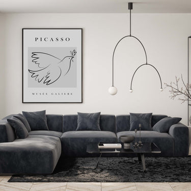 Grey Picasso Dove Poster - D'Luxe Prints