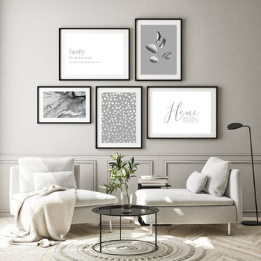 Grey & Silver Gallery Set - D'Luxe Prints