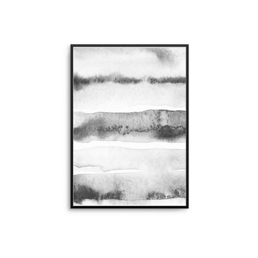 Grey Watercolour Lines I - D'Luxe Prints