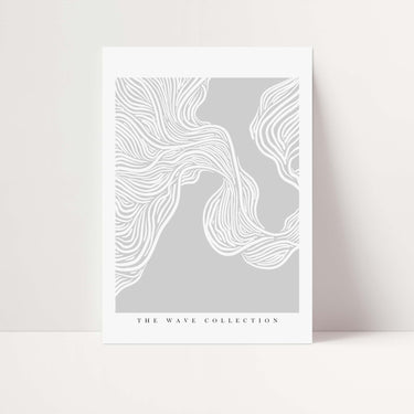 Grey Wave Collection Poster - D'Luxe Prints