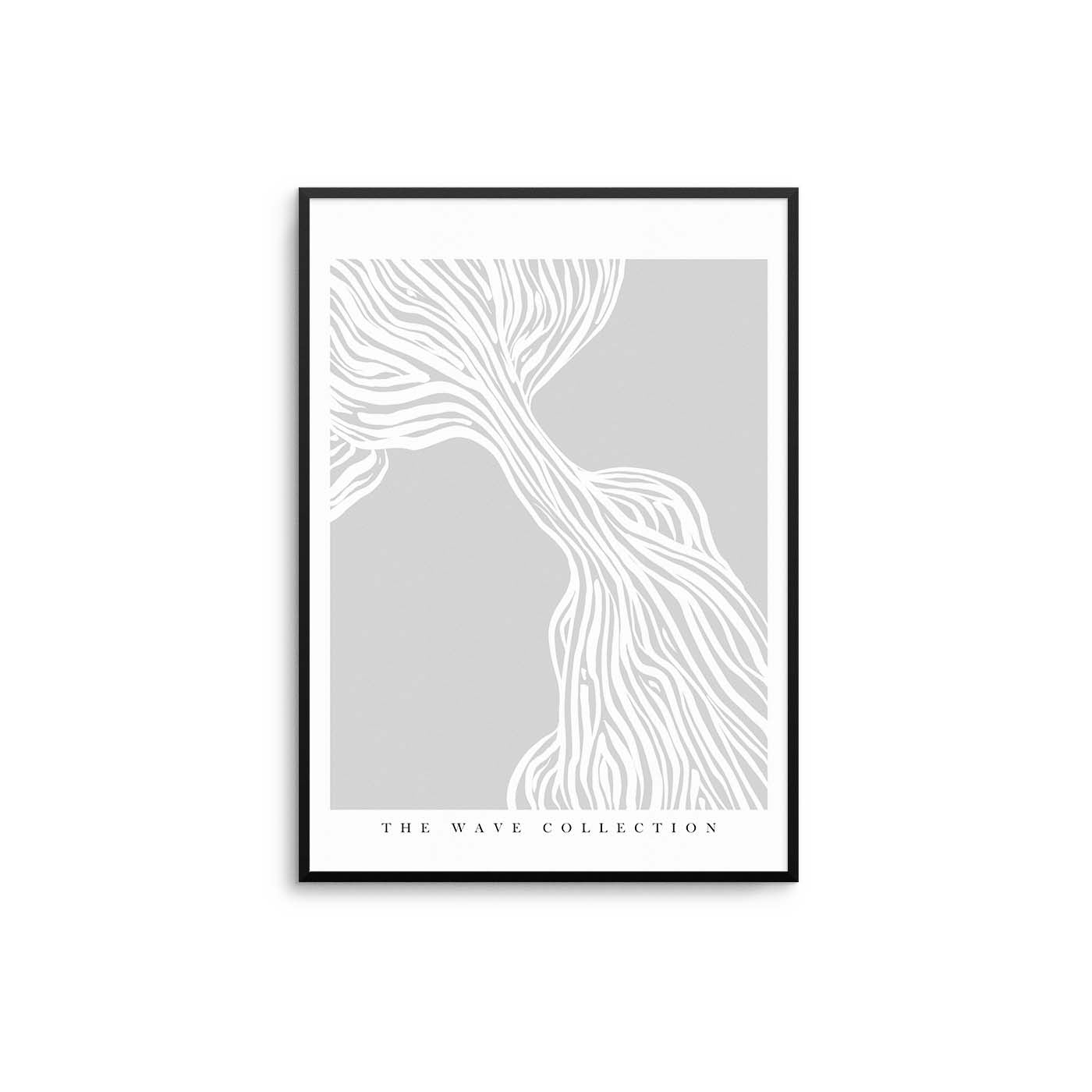 Grey Wave Collection Poster II - D'Luxe Prints