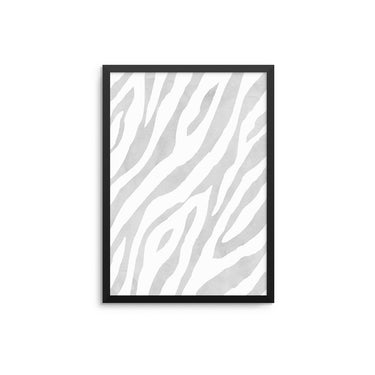 Grey Zebra Print - D'Luxe Prints