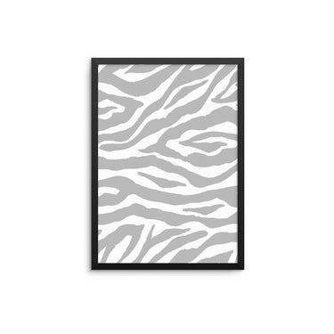 Grey Zebra Print II - D'Luxe Prints