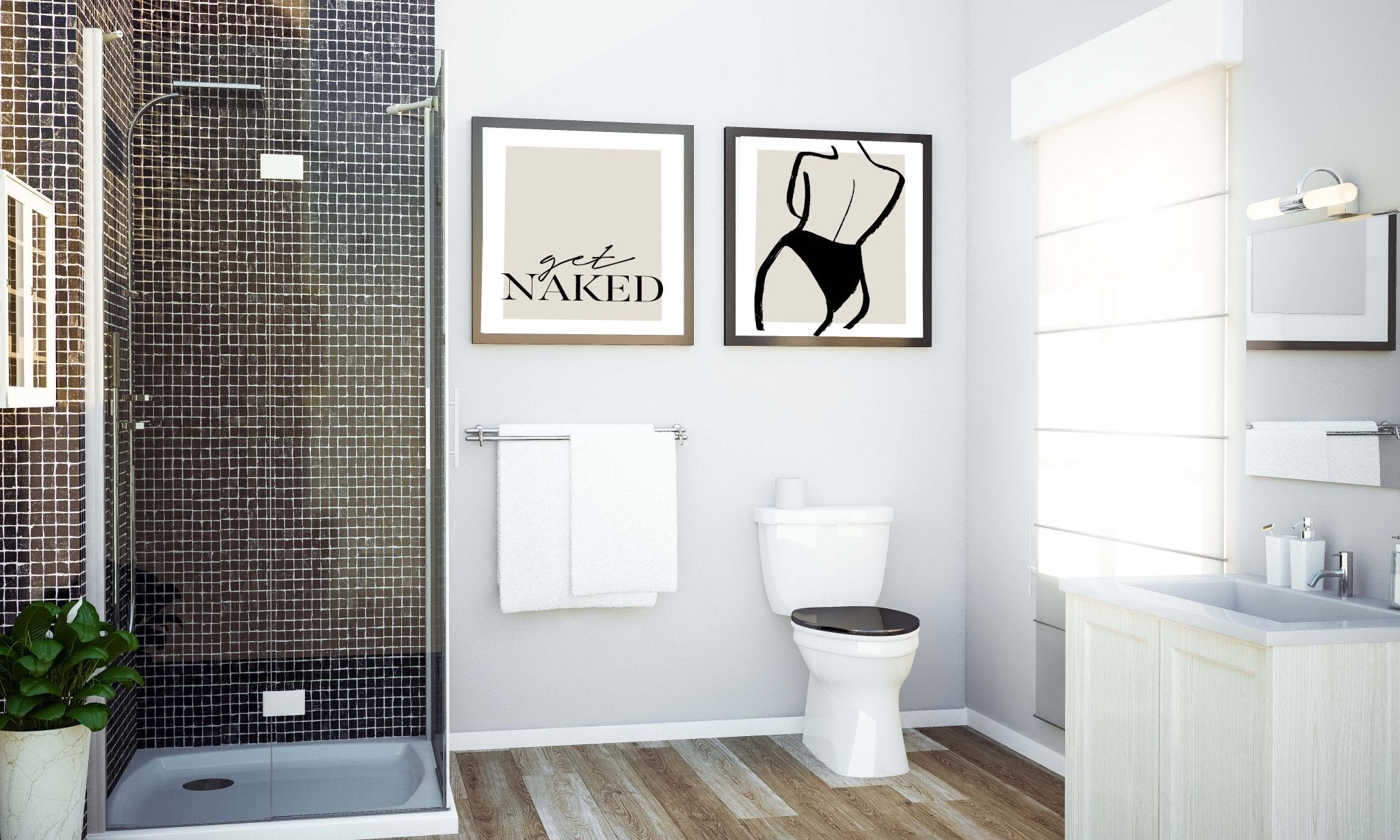 Half Naked Poster - D'Luxe Prints