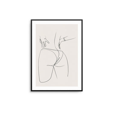 Hand On Hips - Beige - D'Luxe Prints