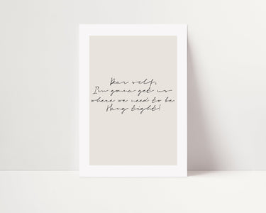 Hang Tight - D'Luxe Prints