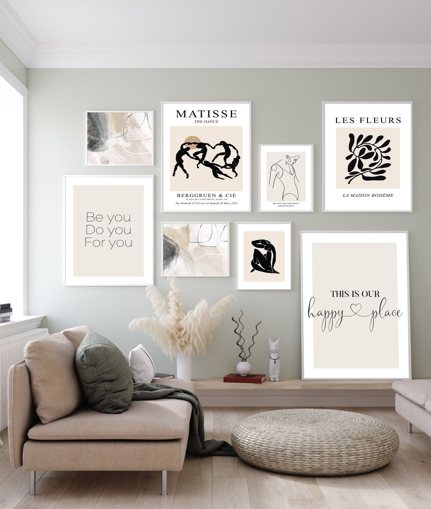 Happy Place Gallery Set - D'Luxe Prints