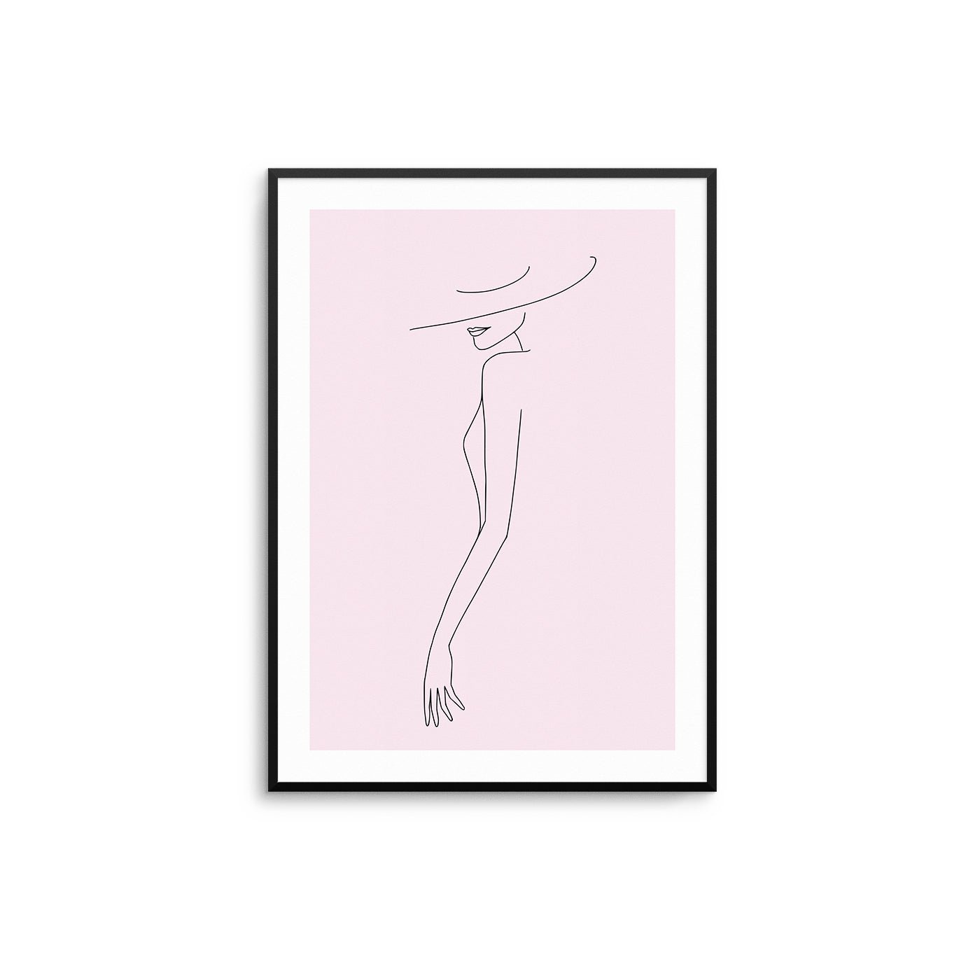 Hat Lines - Pink III - D'Luxe Prints