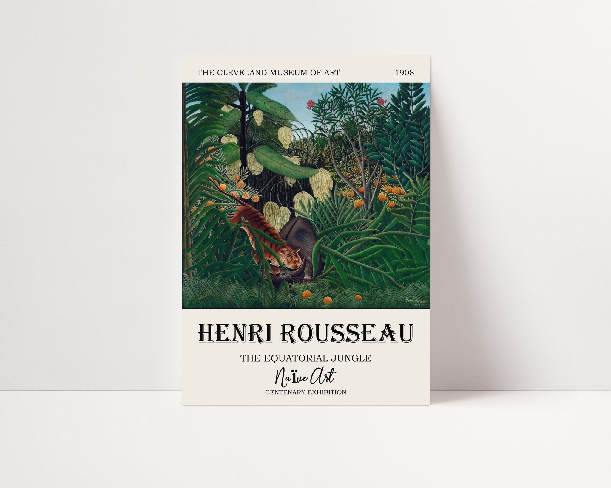 Henri Rousseau Jungle II - D'Luxe Prints