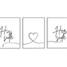 His Side | Heart | Her Side Trio - D'Luxe Prints