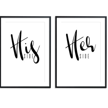 His Side | Her Side Set - D'Luxe Prints