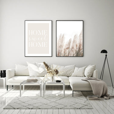 Home Sweet Home - Beige | White - D'Luxe Prints