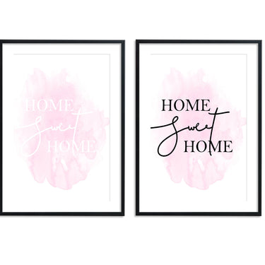 Home Sweet Home II Pink - D'Luxe Prints