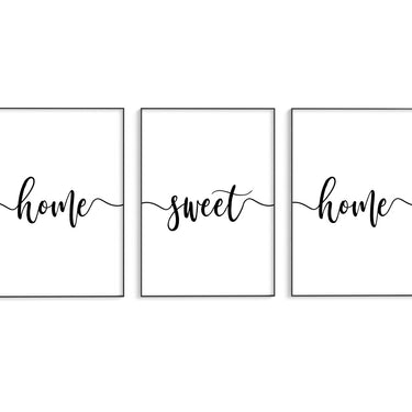 Home Sweet Home II Trio Set - D'Luxe Prints