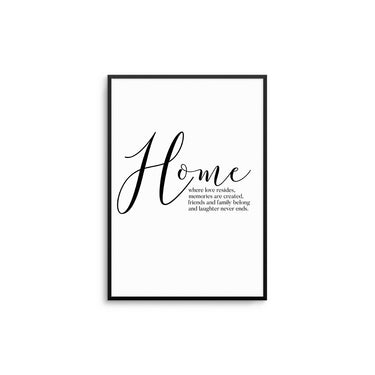 Home - Where Love Resides II - D'Luxe Prints