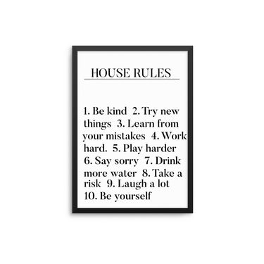 House Rules I - D'Luxe Prints