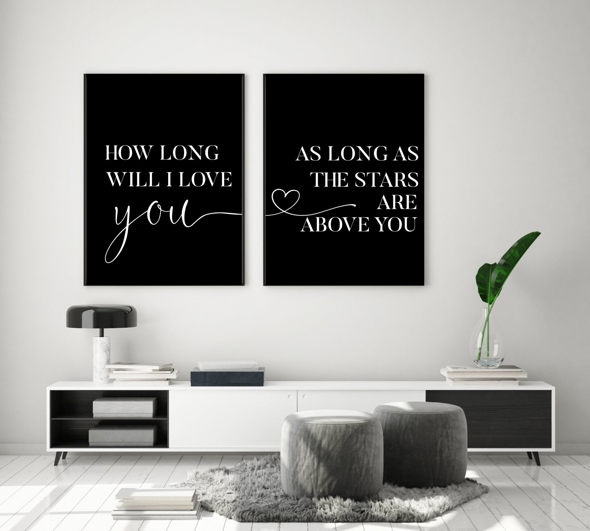 How Long Will I Love You Set II - D'Luxe Prints