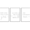How Long Will I Love You Trio Set - D'Luxe Prints