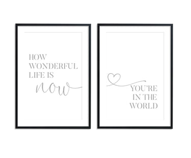How Wonderful Life Is Set - D'Luxe Prints