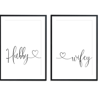 Hubby & Wifey Set - D'Luxe Prints