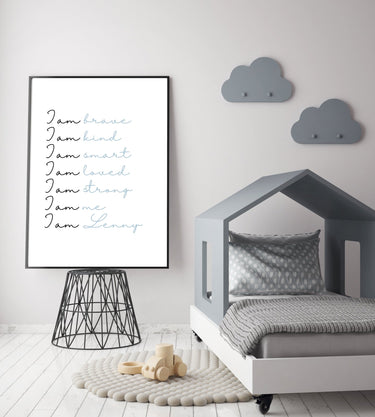 I Am Brave... Personalised Print - D'Luxe Prints