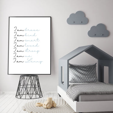 I Am Brave... Personalised Print - D'Luxe Prints