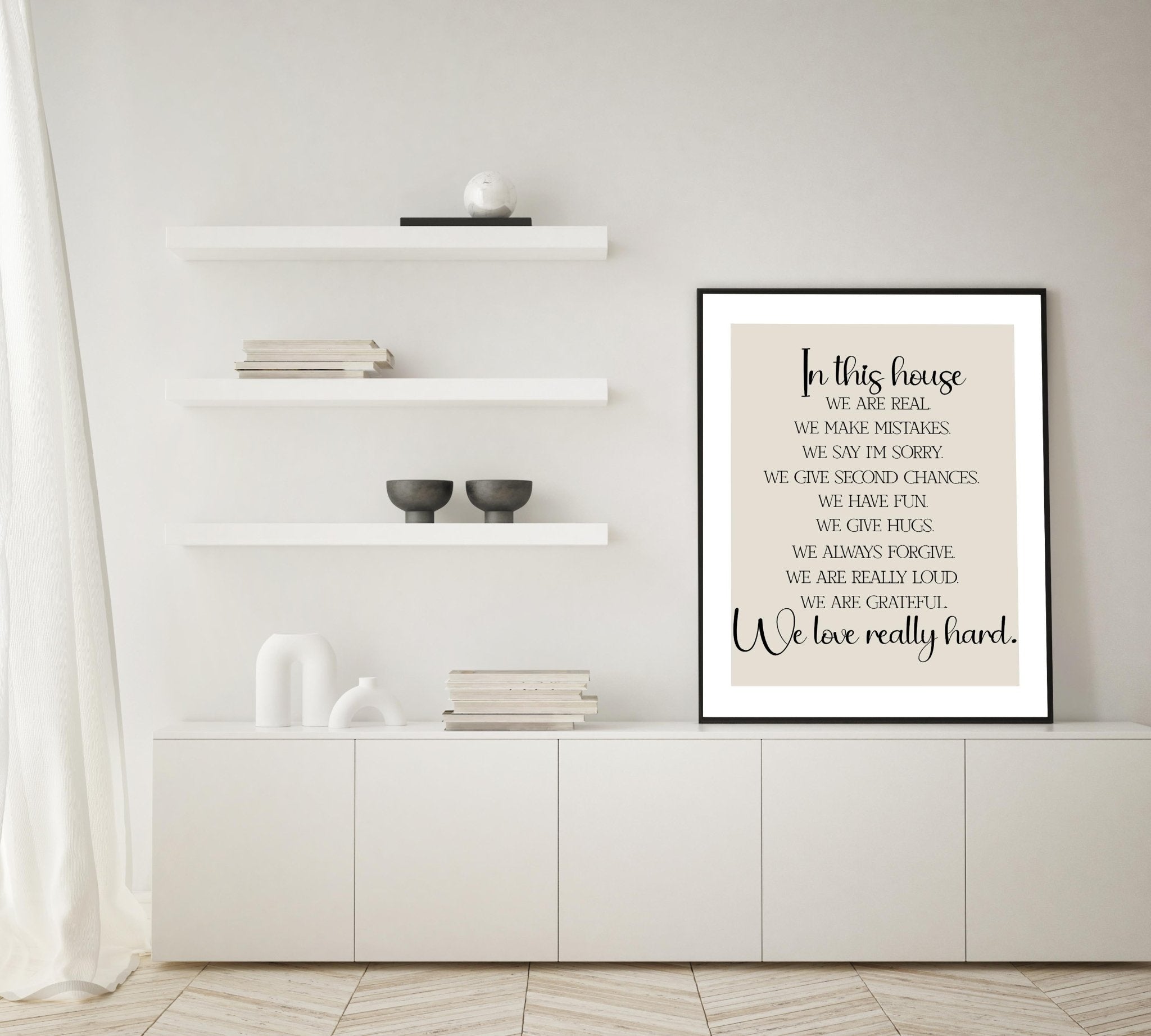 In This House Poster - D'Luxe Prints