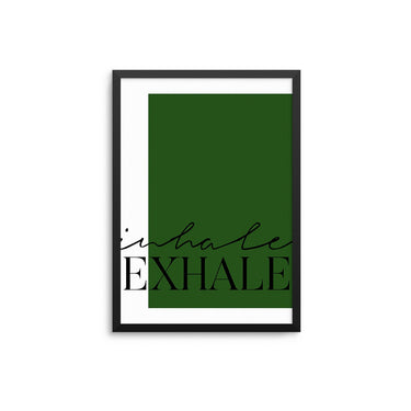 Inhale | Exhale - Green - D'Luxe Prints