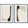 Ivory Black Shapes Set - D'Luxe Prints