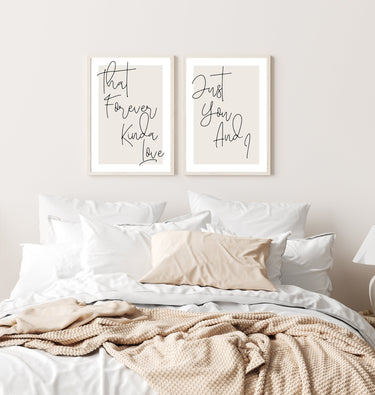 Just You And I - Beige - D'Luxe Prints