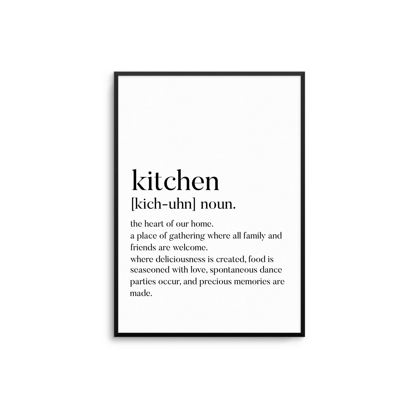 Kitchen Noun Print – D'Luxe Prints