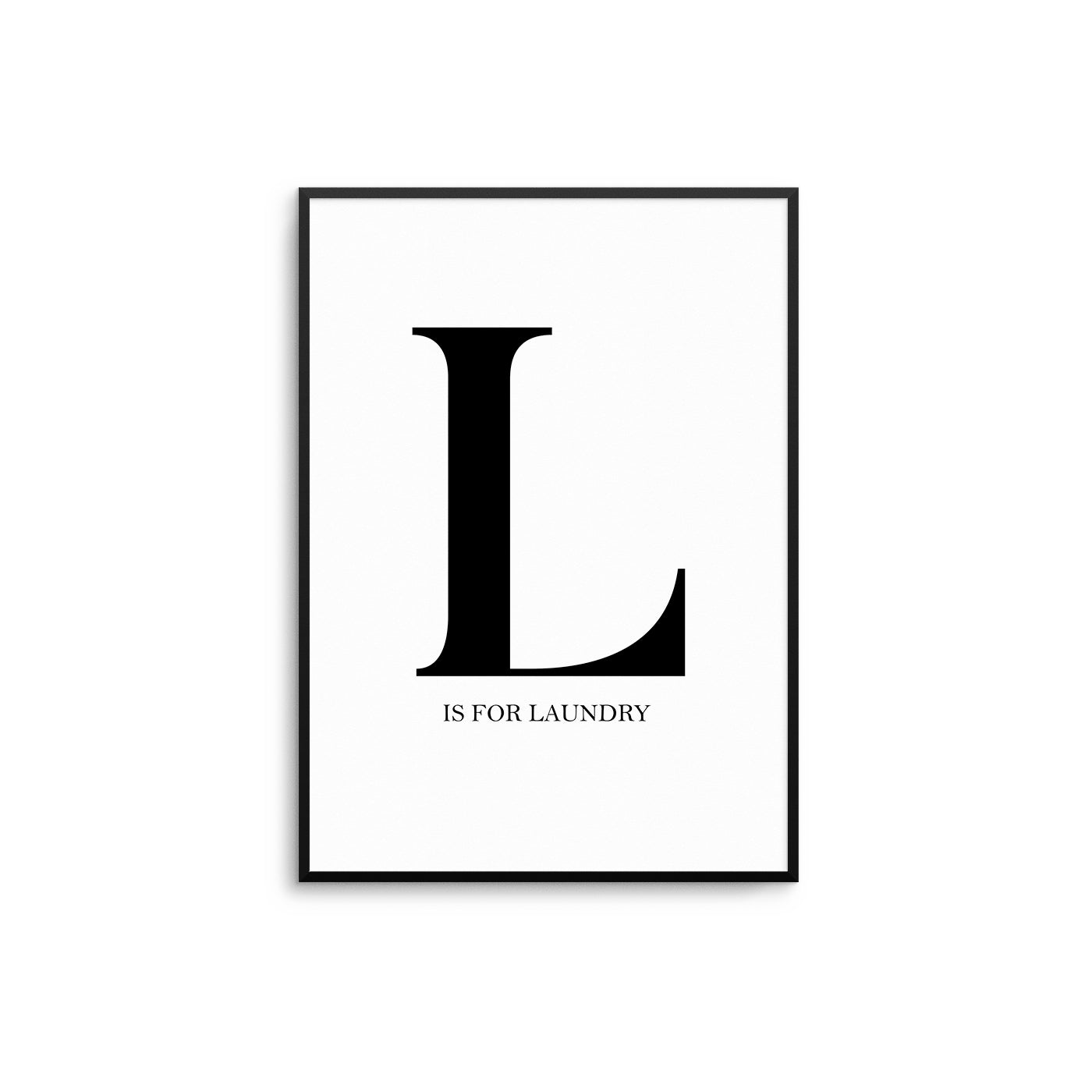 L is For Laundry Poster - D'Luxe Prints