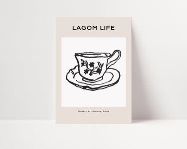 Lagom Cup & Saucer - D'Luxe Prints
