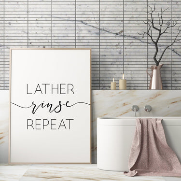 Lather Rinse Repeat - D'Luxe Prints