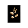 Leaves Gold Black I - D'Luxe Prints
