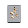 Leaves Gold Grey I - D'Luxe Prints