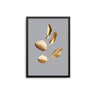 Leaves Gold Grey I - D'Luxe Prints