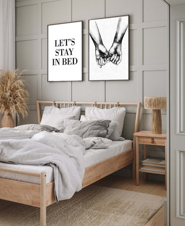 Let's Stay In Bed Poster - D'Luxe Prints
