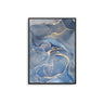 Light Blue Gold Ink Abstract I - D'Luxe Prints
