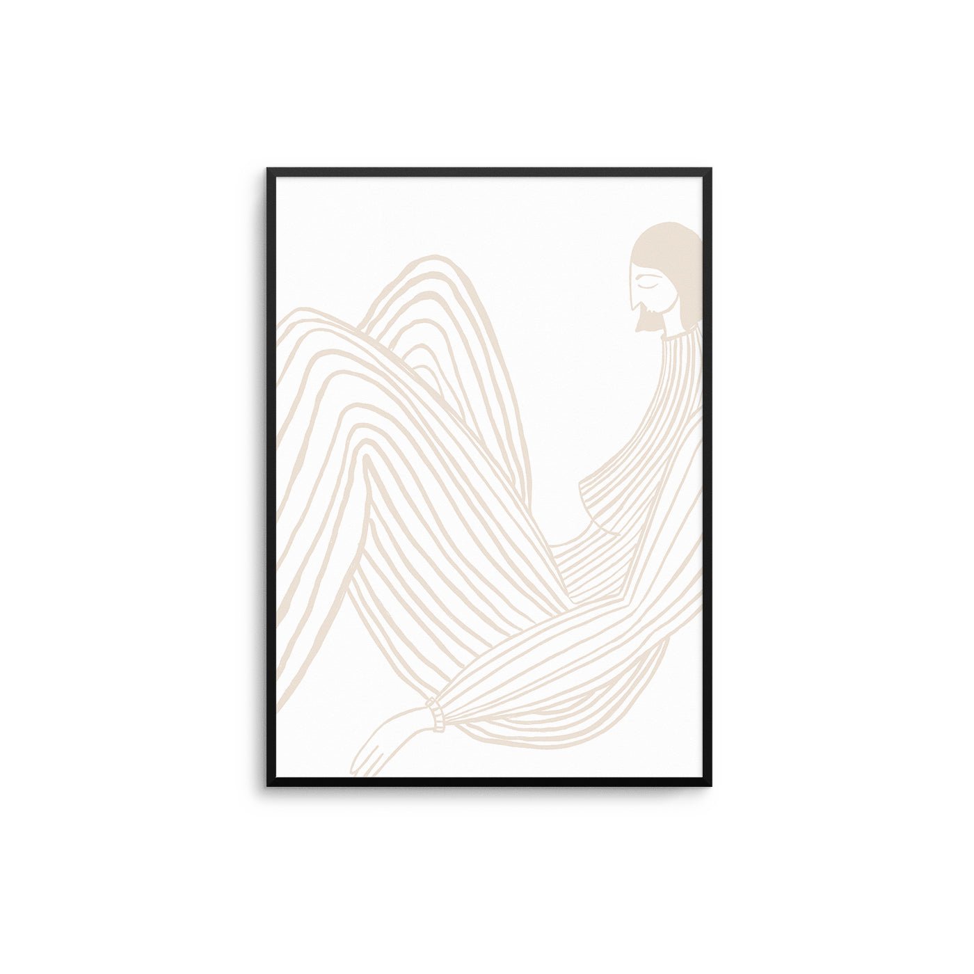 Line Lady - Beige Print – D'Luxe Prints