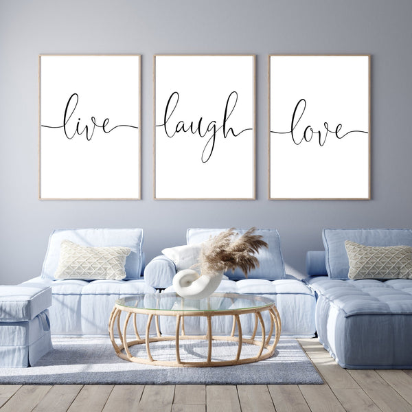 Set Trio Live Love Laugh D\'Luxe – Prints