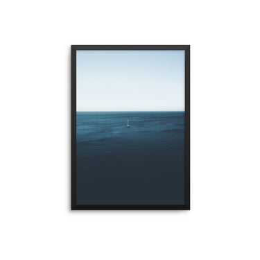 Lonely Boat At Sea - D'Luxe Prints