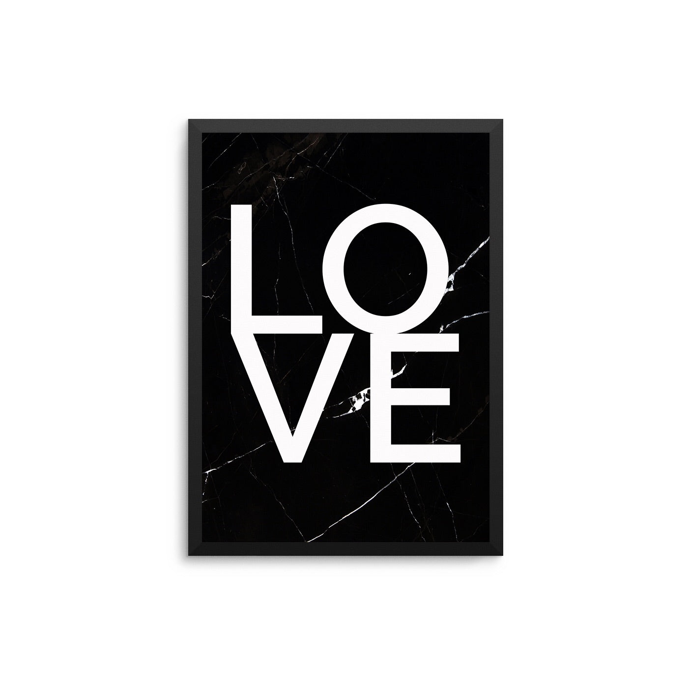 Love Black Marble - D'Luxe Prints